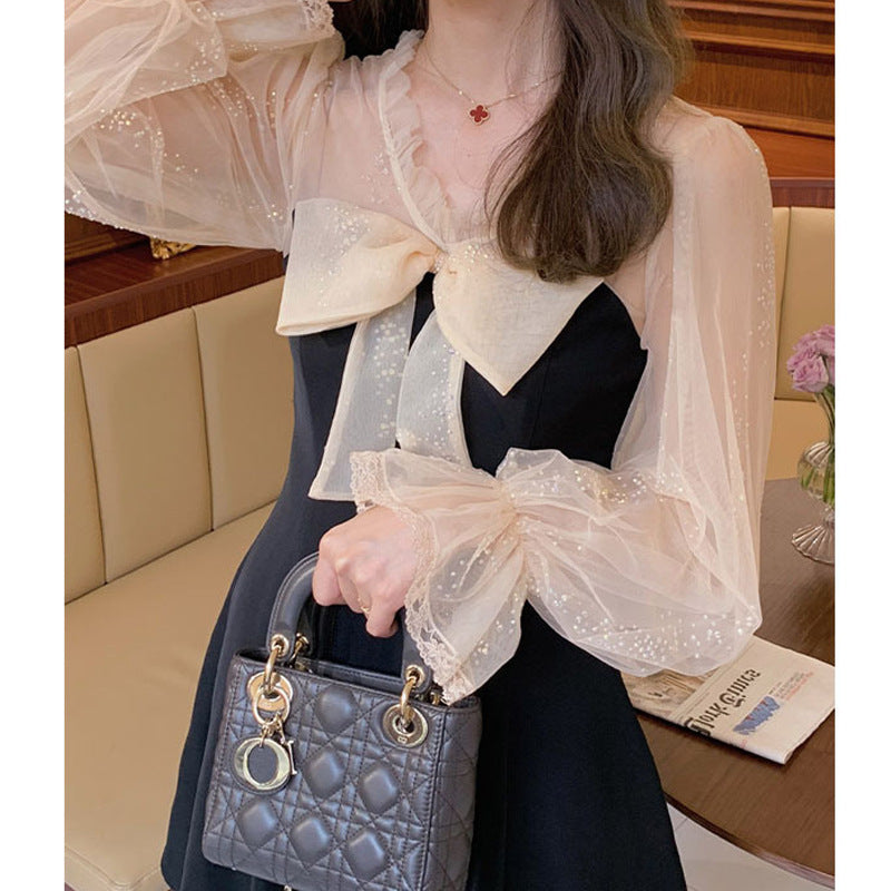 Elegant Hepburn Style Little Black Dress Women
