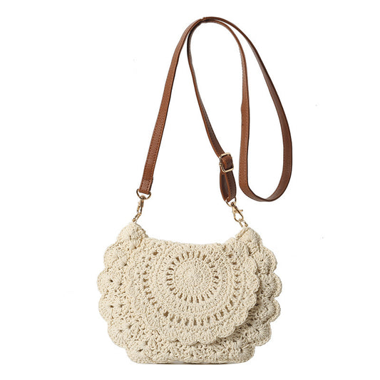 Hot Sale Lace Crossbody Cotton Thread Woven Bag All-match Women