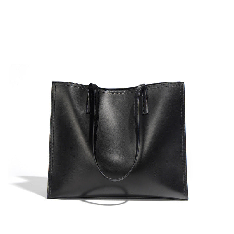 Women's Large-capacity High-grade One Shoulder Genuine Leather Handbag
