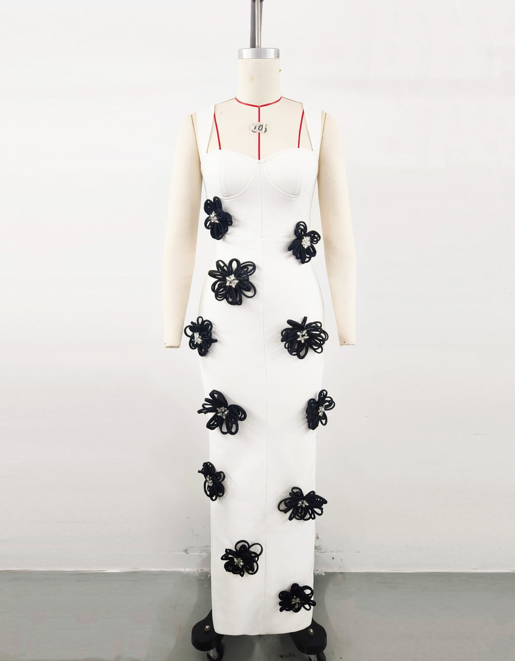 Clothing Temperament Elegant Flowers Bandage Dress Evening Dress