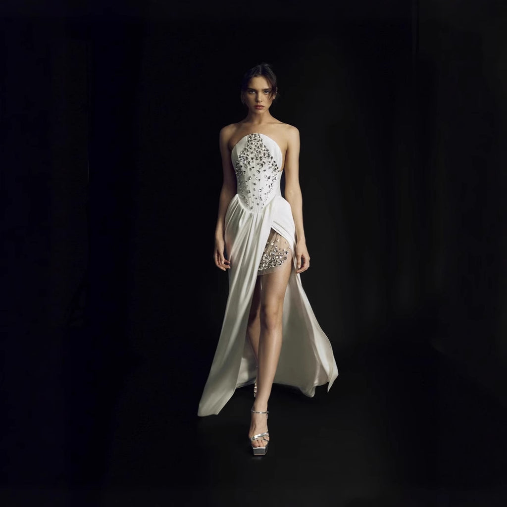 European And American Style Diamond Evening Dress