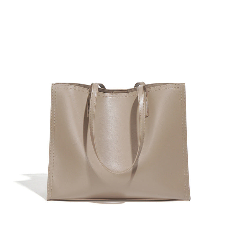 Women's Large-capacity High-grade One Shoulder Genuine Leather Handbag