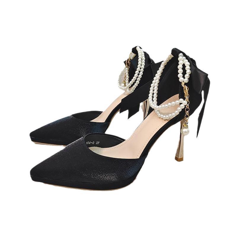 High Heel Pumps Pointed Toe Stiletto Waterproof Platform Women's Shoes