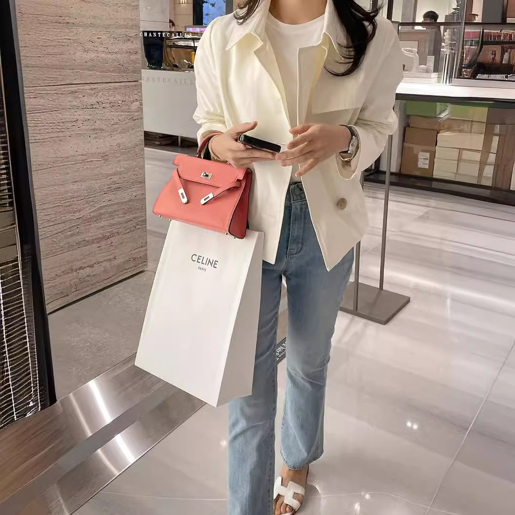 Loose Double Breasted Cardigan Short Coat