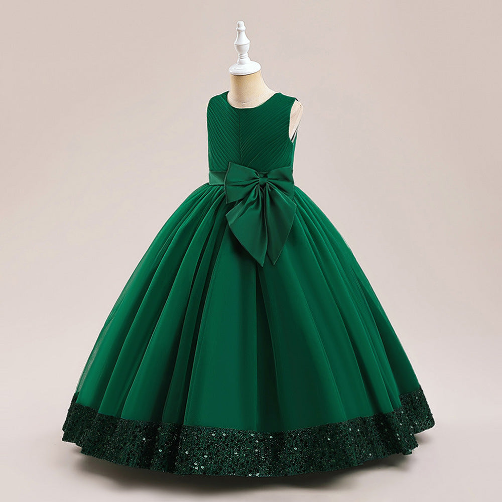 New Sequins Children's Mesh Dress