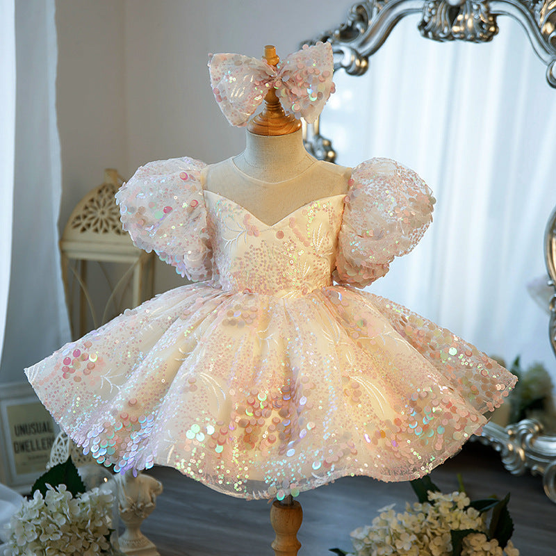 High-end Girls Performance Costume Evening Dress