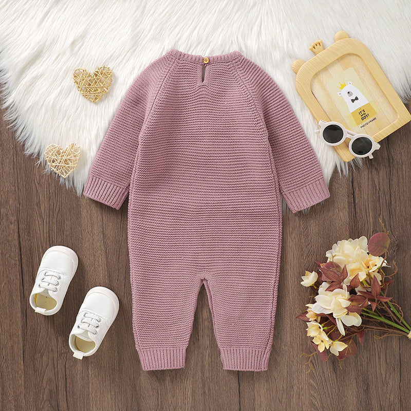 Baby Korean Style Baby Clothes Knitted Romper