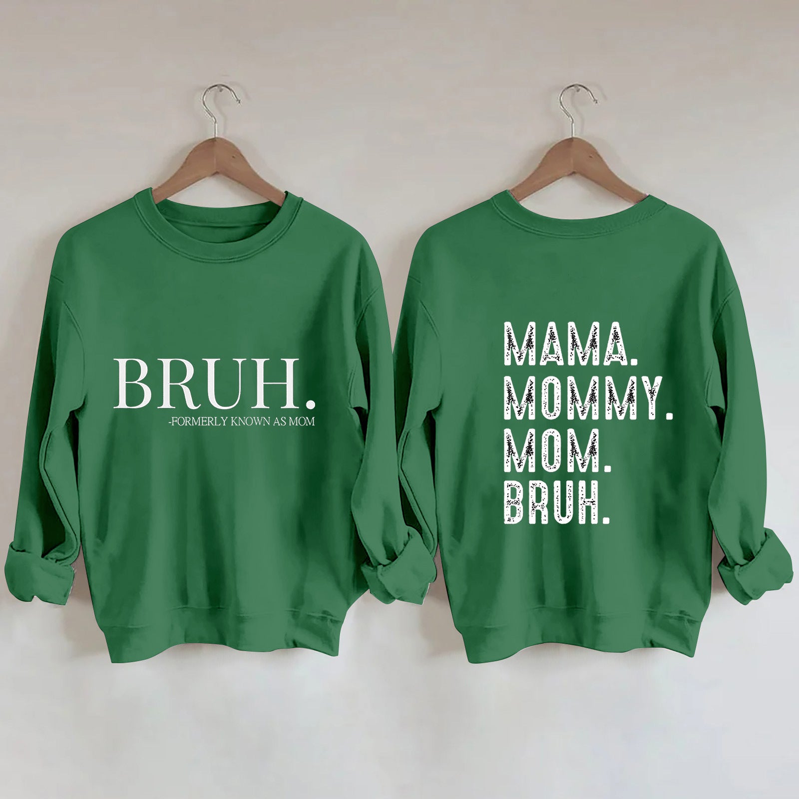 Simple Letter Printed Round Hoodie