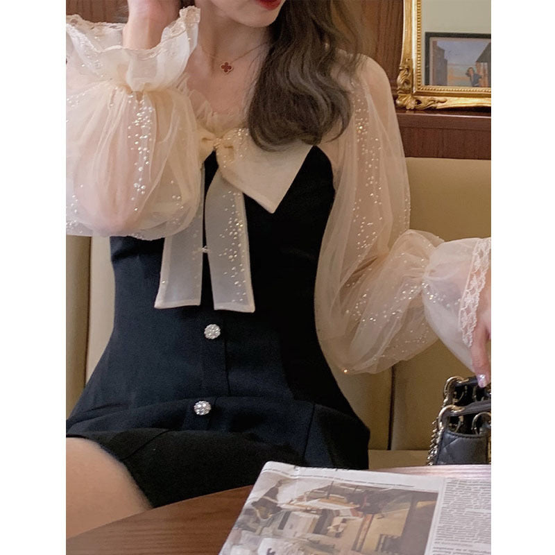 Elegant Hepburn Style Little Black Dress Women