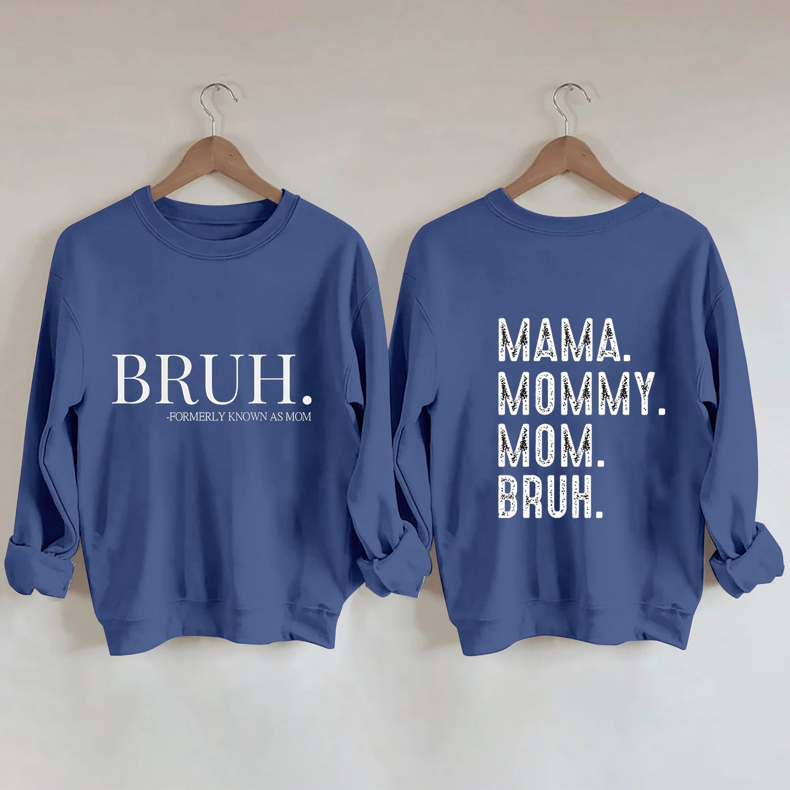 Simple Letter Printed Round Hoodie