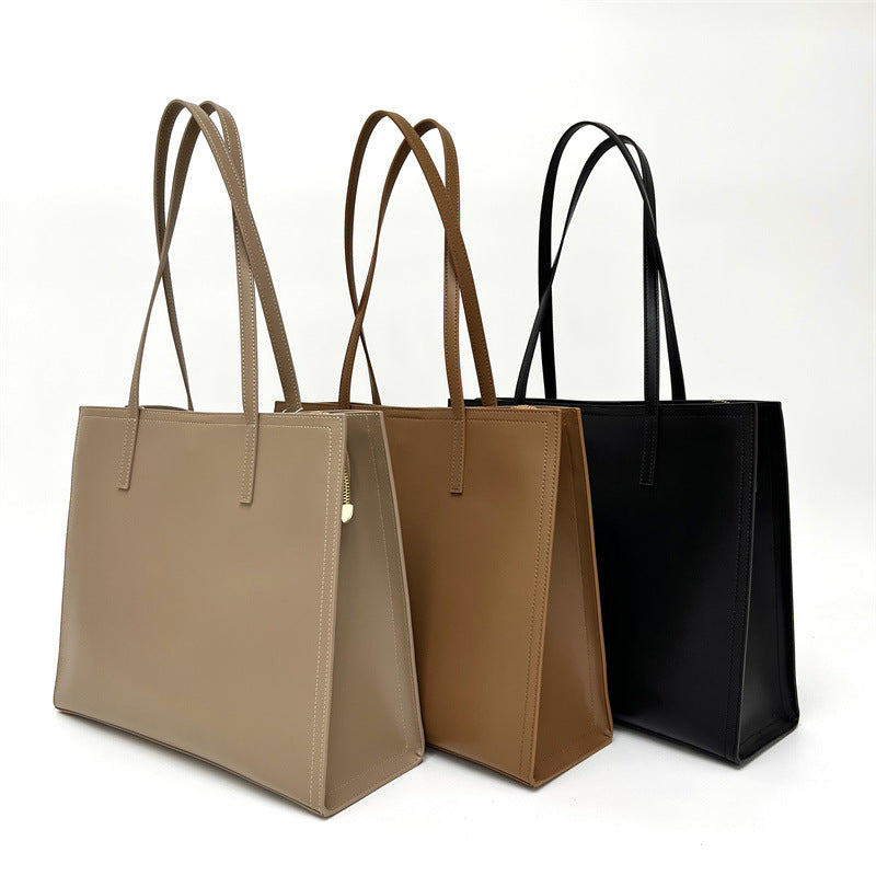 Women's Large-capacity High-grade One Shoulder Genuine Leather Handbag